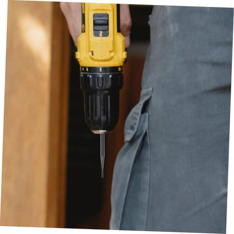 Man holding a drill with glass bit for Two Pack Quick Fix Windshield Crack Repair Kit With Glass Drill Bits For DIY Car Window Repair.