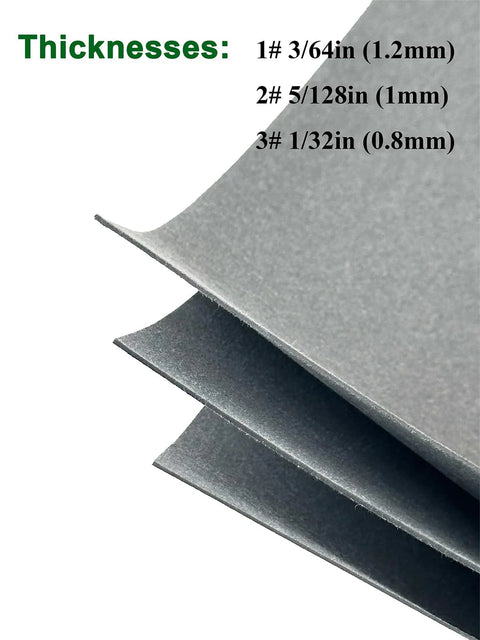 Gasket material sheets, non-asbestos gray paper, 0.8-1.2 mm thick, 3 pcs for DIY engine seals