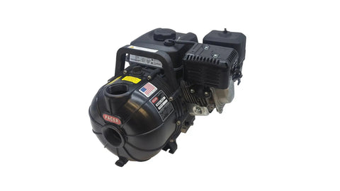 SE2UL E5.5 Multi Purpose Water Transfer Pump With 2 Inch Inlet And Outlet, 200 GPM, side view showing LCT MAXX 208 cc gas engine