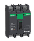 Top Shelf Heavy Duty Circuit Breaker With An 80 Amp Rating And Three Pole Setup For 240 Volt Panels gray molded case circuit breaker with three terminals.