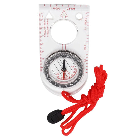 Lightweight Acrylic Backpacking Compass For Hiking And Outdoor Adventures Real Deal Navigation Tool With Durable Build And Adjustable Lanyard