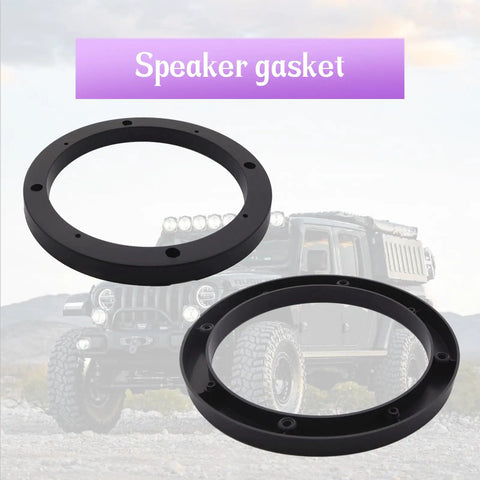 Get Your Sweet Ride Hooked Up With Premium 6.5 Inch Car Speaker Spacer Rings And Mounting Brackets 4 Pack In Sleek Black, speaker gaskets