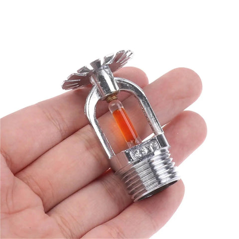 Top Shelf Pendent Fire Sprinkler Head With Hidden Side Mount And 57 Degree Trigger for bulletproof fire suppression in hand.