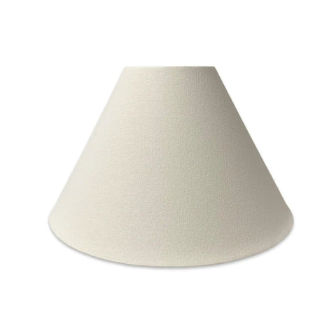 Linen White Hardback Lamp Shade 7 Inch Top 20 Inch Bottom 12 Inch High With V Notch Fitter For 6 Inch Or 8 Inch Reflector Bow