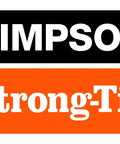 Brand logo for Simpson Strong-Tie in bold black and orange.