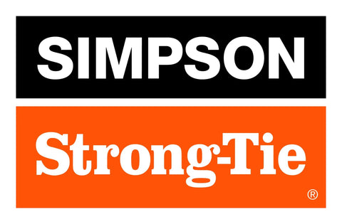 Brand logo for Simpson Strong-Tie in bold black and orange.