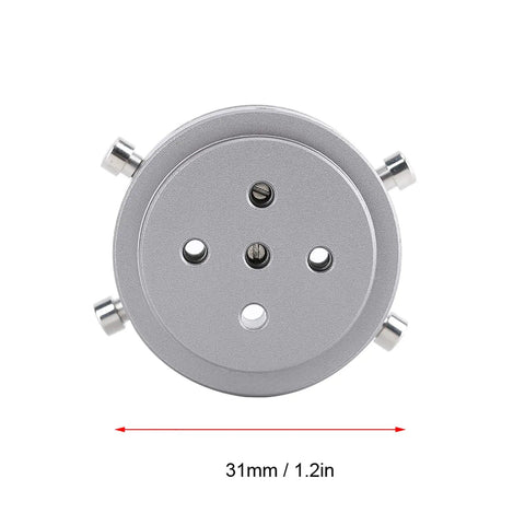 Metal Watch Movement Holder For 7750 Movement Repairing And Maintenance Durable Precise Tool front view, 31mm size