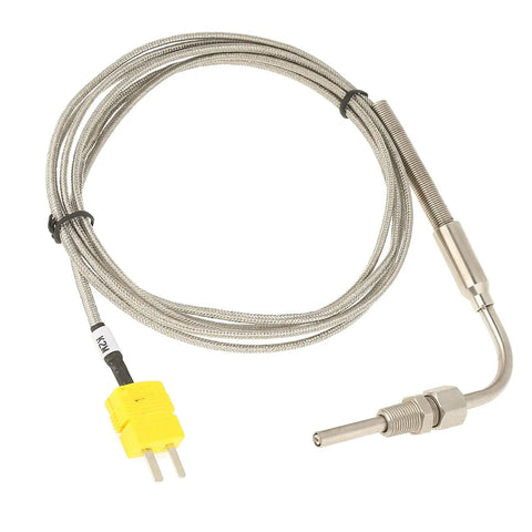 EGT Thermocouple K Type Exhaust Gas Temperature Probe With Exposed Tip And 1 8 NPT Thread Connector Flexible Stainless Steel Sensor For Fast Response Easy Bends 2 Meter Length product image