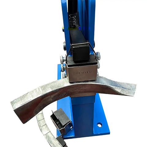 Close-up view of Sweet Deal Manual Sheet Metal Shrinker Stretcher With Bombproof Hardened Jaws for shaping metal.