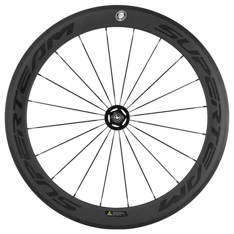 Beast Mode Fixed Gear Bike Wheelset Front 60mm Rear 88mm Carbon Clincher 23mm Rim Wide Matte 3K Finish Basalt Braking Surface
