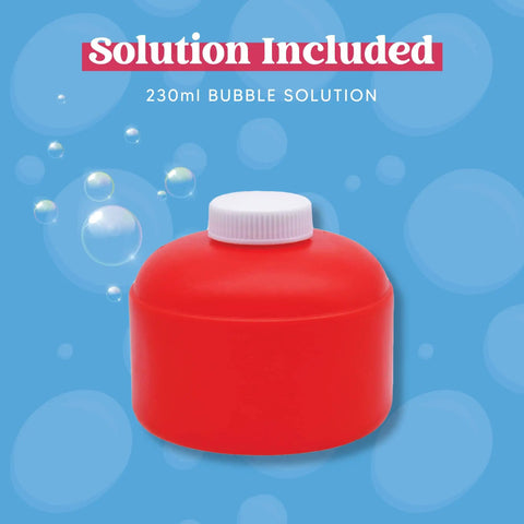 230ml bubble solution for Automatic Bubble Blower Fire Extinguisher Style Bubble Machine for Kids Indoor Outdoor Play