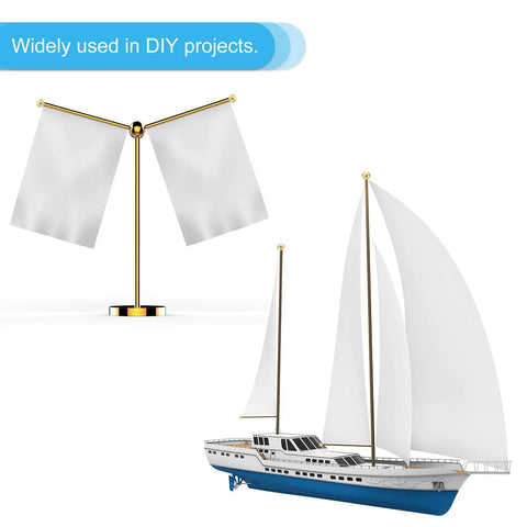 Model sailboat with Ball Nuts Knob M3x0.5mm, silver tone flags, carbon steel used for DIY projects, easy installation hardware decor.