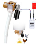 Auto Chicken Feeder With Timer And High Power Motor For Ducks, Geese, Poultry, featuring motor, timer, and feed dispensing components.