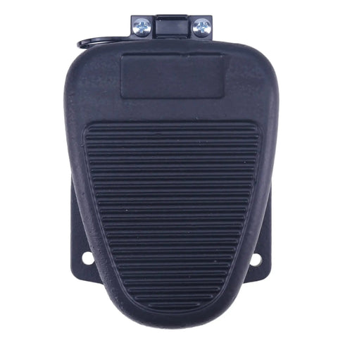 Heavy Duty Foot Switch Replacement For Genie Boom Lifts Solid Pedal, black, sturdy design for S and Z series rigs, front view.