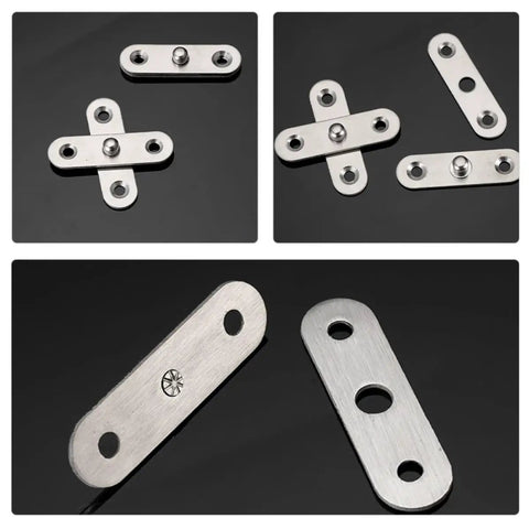 Hidden Door Pivot Hinges 12 Pack Heavy Duty Stainless Steel For Effortless Opening And Closing Invisible Cabinet Hinges