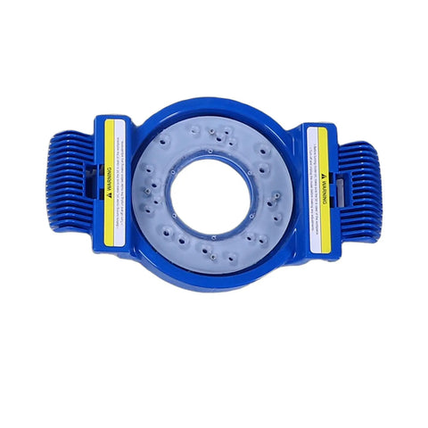 Top view of Router Sled Aluminum Alloy Planer Jig With Precise Guide Rail And Low Friction Slide, showing circular central component.