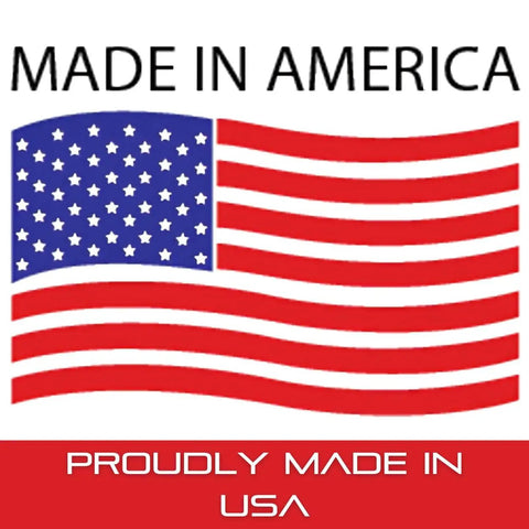 Illustration of a U.S. flag with 'Made in America' text, emphasizing American manufacturing and origin.