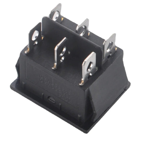 6 Pin Auto Reset Starter Switch For Gas Gens 8750 Starting Watts 7000 Running Watts 13 HP 420cc Electric Start 15 Amp 250 Volt, 20 Amp 125 Volt AC Compatible With Champion And Generac Models black 6-pin terminal switch