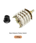 Heavy Duty Band Selector Rotary Switch 4P8T Four Pole Eight Position Four Deck For Radio TV And Industrial Machine Control Units 36 Pins Multi Pole Multi Throw Switch with knob