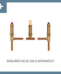 Chateau Chrome Roman Tub Faucet Two Handle Lever Deck Mount Bath Fixture With Low Arc Spout ADA Compliant installation valves