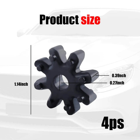 Flexible Steering Coupling Kit 4 Piece Power Steering Shaft Connector Set For Hyundai And Kia Steering Column No Nonsense Fix For Clunking Steering Vibration Repair 563152K000FFF; close-up with product size 1.14 inches