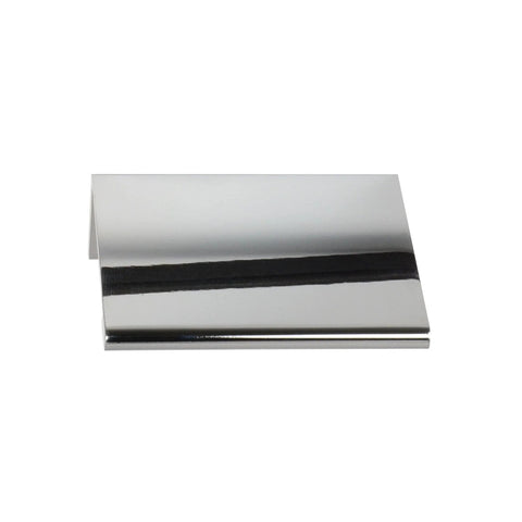 2 Inch Edge Pull in Polished Chrome for Cabinets and Drawers, Modern Sleek Hardware Upgrade with Durable Finish, side view