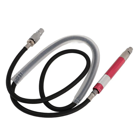 Slick Air Pencil Die Grinder Kit Pneumatic Power Tool with Quick Chuck, flexible air hose and ergonomic pen-style grip.