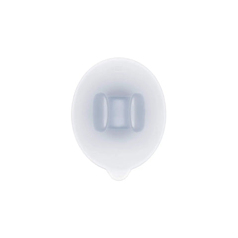 Durable Suction Razor Holder Featuring The Flexing Hook That Locks Tight On Flat Surfaces Delivers Pvc Free Stability And Keeps Daily Shaving Gear Neatly Organized - top view of clear suction holder