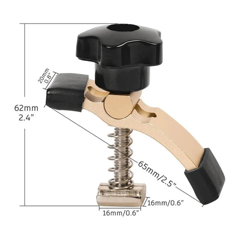 Two Pack Mini Hold Down Clamp Kit For CNC Routers Adjustable Multi Angle Workholding With Rotating Pivot And Height Control