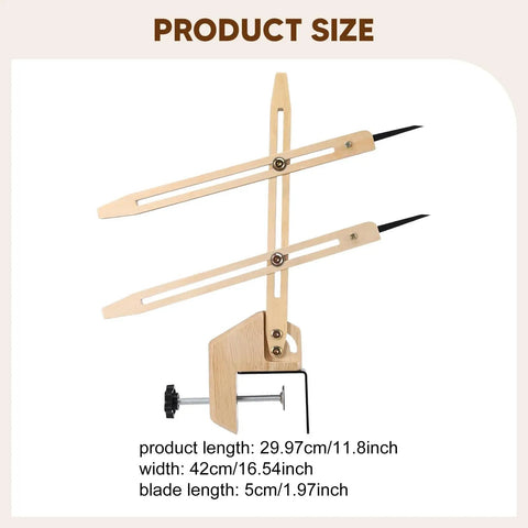 Portable Pottery Throwing Gauge Straight Up Essential For Beginners, size 11.8 by 16.5 inches, wood measuring tool for clay projects.