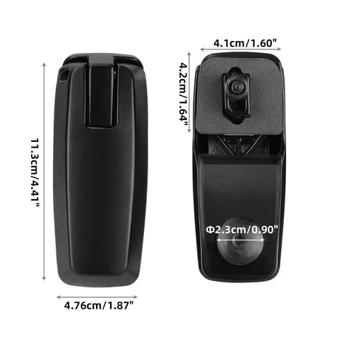 Ford Escape 2008-2012, Mercury Mariner 2008-2011, Mazda Tribute 2008-2011 Rear Liftgate Glass Hinge Set dimensions shown