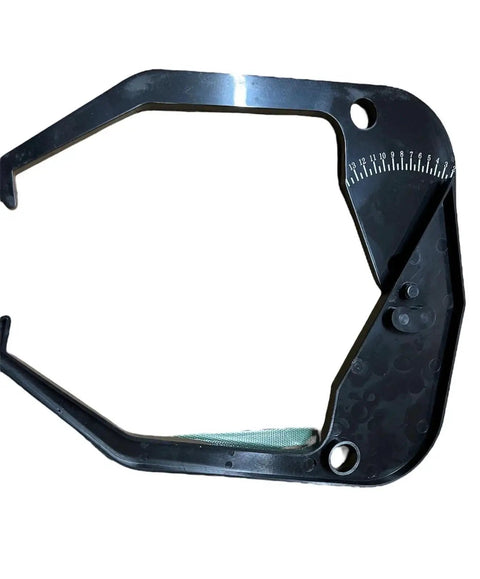Heavy Duty Tire Balancer Caliper Gauge For Rim Width Measurement Precision Automotive Shop Tool showing etched scale and ABS durability.