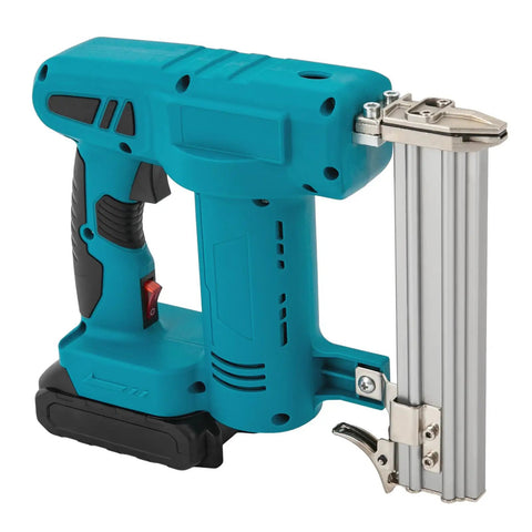 Top Shelf Cordless Brad Nailer 100W Copper Motor Shoots Smooth At 80 Nails Per Minute Rust Resistant Tip side view