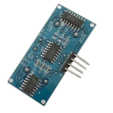 Top view of Five Pack HC SR04 Ultrasonic Sensor Modules for Arduino Projects Distance Measuring Sensor Kit with 2cm to 450cm Range, 0.3cm Precision, 5V TTL Output, Compatible with Arduino Uno Mega 2560 Nano