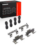 Top Pick Front Or Rear Disc Brake Hardware Kit For Chevy C4500 Kodiak C5500 C6500 C7500 2003-2006 Dual Piston Brake Clamps And Clips To Keep Your Rig Stopping Strong black brake hardware kit with clips and boots
