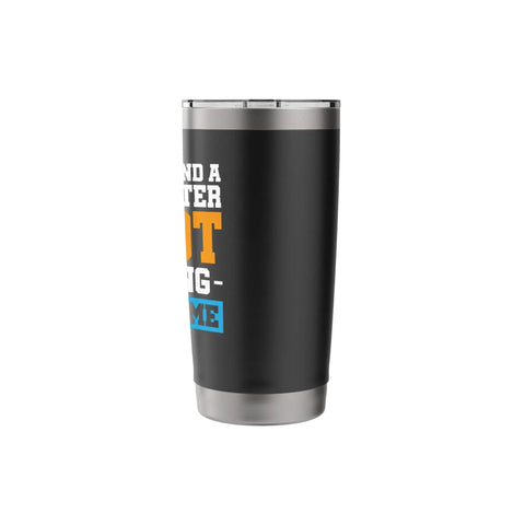 Black stainless steel tumbler with colorful text, designed for Dad Who Flies A Gyrocopter Autogyro Stainless Steel Insulated Tumbler.
