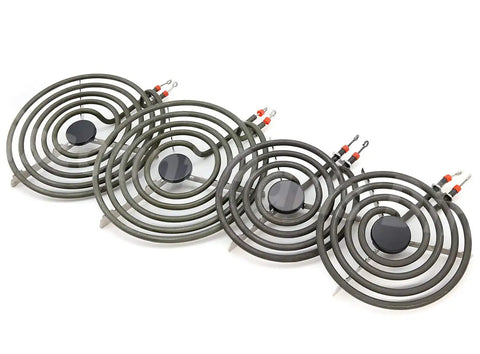 4 Pack MP22YA Electric Range Burner Element Set For 6 Inch MP15YA And 8 Inch MP21YA Replacement Burners Easy No Fuss Install