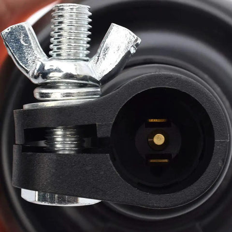 Close-up of Premium Amber Led Rotating Beacon And Strobe Light connector showing secure mounting and electrical pins.