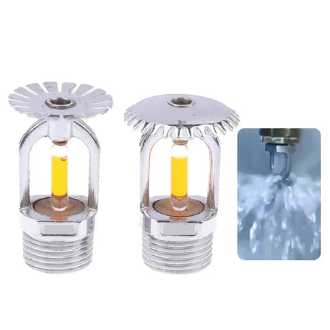 Side Hidden Fire Sprinkler Head Concealed Design With 57C Rapid Activation for Vertical Down Spray, polished chrome finish.
