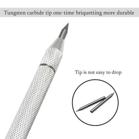 Pro Grade Four Pack Metal Scribe Tools With Tungsten Carbide Tips And Magnetic Pickup For Machinists Engraving And Welding Includes Four Replacement Tips For Long Lasting Use