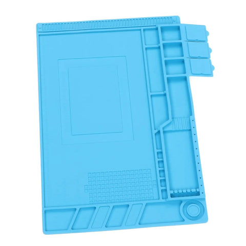 Heat Resistant Silicone Soldering Mat With Anti Static Magnetic Repair Station for cell phones laptops and watches.
