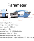 Electric Strapping Machine With 3000mAh Battery No Tool Needed dimensions and specifications