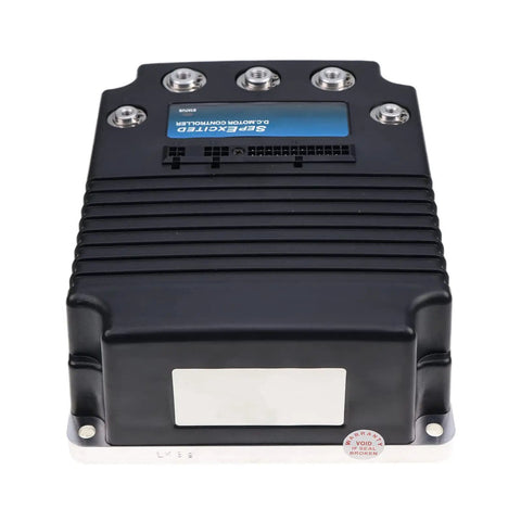 Heavy Duty 36-48V 500A DC Motor Controller compatible with Genie Boom Lift, black housing with connections on top.