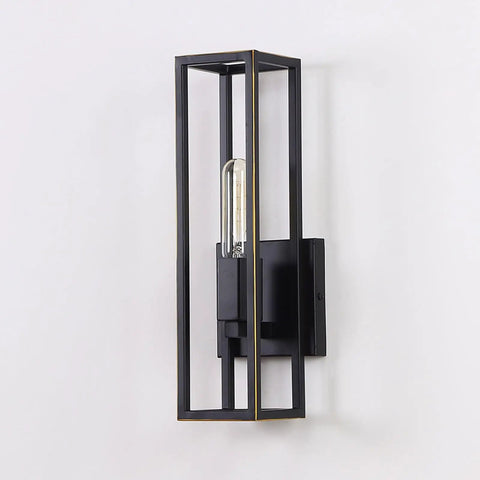 Dang Stylish Vintage Industrial Wall Sconce Lights With Solid Iron Frame Hella Bright LED Wall Lamp mounted on a wall.
