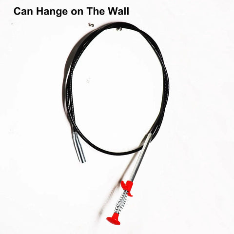 Ultra Slim Drain Snake Clog Remover Tool With Flexible Grabber Reacher Claw For Sink Tub And Toilet Narrow 0.28 Inch Tube 118 Inch Drain Auger For Hair Debris And Tiny Trash Easy Push And Pull Cleaning Access