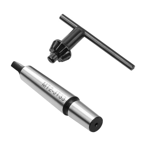 Pro Grade MT2 Drill Chuck 1/32 to 5/8 Inch for Lathe and Drill Press with Quick Change Shank and Chuck Key