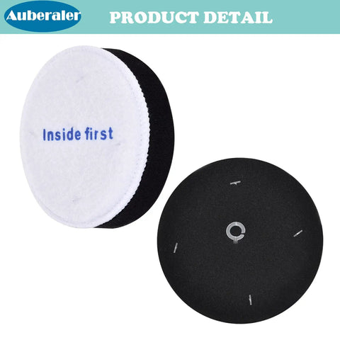 6 Pack E0202 PowerSpeed Foam Vacuum Filters Replacement For NEU Series, white and black foam filter pads shown