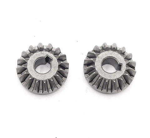 Pack Of 2 Table Saw Bevel Gear Replacement Part For DeWalt DW745 DWE7480 DWE7490 DWE7499GD DCS74 85B, metal gears on white background