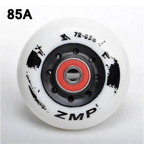 High Performance Inline Skate Wheels Set 72mm 76mm 80mm 85A For Indoor Outdoor Use Replacement Rollerblade Wheels With Preinstalled Bearings