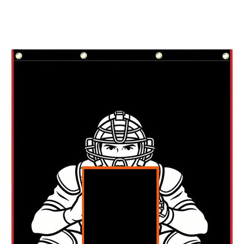 Heavy Duty Weatherproof Baseball Backstop For Batting Cages High Visibility Target Square Built Tough For Youth And Adults Coaches